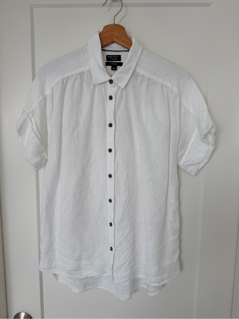 Baird McNutt Irish Linen Shirt by J. Crew - Women’s Size Small